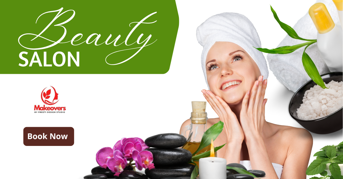 green modern beauty salon facebook ad